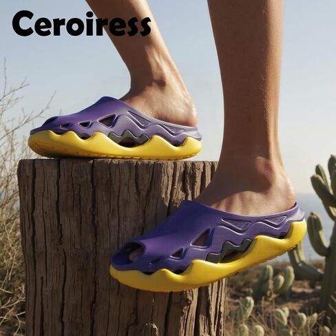 Unisex Slip on Clogs EVA Slides Hollow Sandals Shoes Outdoor | Futuristic Platform Recovery Cool in Saudi Arabia
