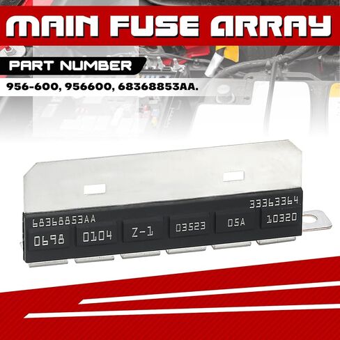 68368853AA Main Fuse, Case Fuse Block Fit for Jeep Wrangler 2018 2019 2020 2021 2022 2023 Jeep Gladiator 2020 Replace# 956-600 956600 (18-23 Wrangler & 20 Gladiator) in Kuwait