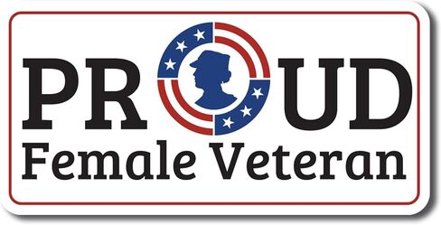 Magnet Me Up Proud Female Veteran Military Magnet Decal, 6.5x3 Inch, Perfect for Car, Truck, SUV, Magnetic Surface, Gift, in Support of Women Veterans, Service Active Duty, Made in USA in Saudi Arabia