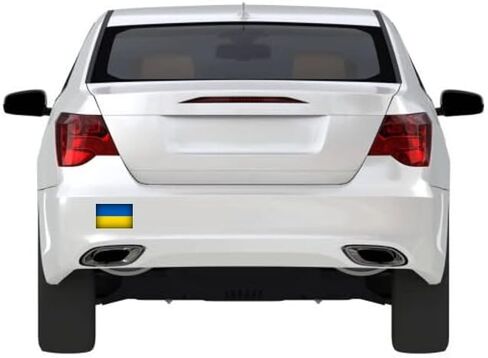 ملصق Magnet Car Magnet Magnet أوكرانيا - 4x6 - مغناطيس قوي - الطقس والأشعة فوق البنفسجية المقاومة من المغناطيسات المرنة (العلم الأوكراني) in Saudi Arabia