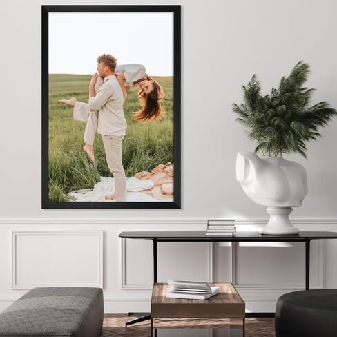 Lavezee 24x36 Poster Frames Set, Black Picture Frame Made to Display 24 by 36 Inch Photo Prints for Wall Decor, 6 Pack in Kuwait