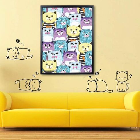 Lavezee 24x36 Poster Frames Set, Black Picture Frame Made to Display 24 by 36 Inch Photo Prints for Wall Decor, 6 Pack in Kuwait