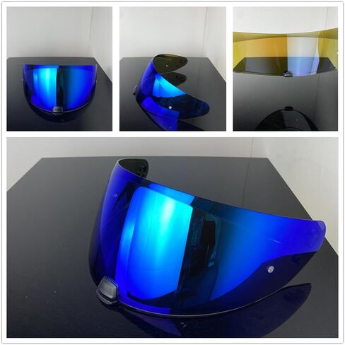 Helmet Shield for i70/i10/HJ-31 Helmets, UV Protection Windproof Moto Helmet Visor Shield Compatible with HJC i70/i10/HJ-31 Helmet Accessories (Revo Deep Blue) in Kuwait
