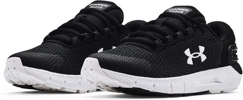 Under Armour womens Charged Rogue 2.5 Running Shoe, Black/White, 8.5 US in Saudi Arabia