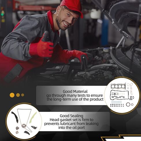 HGS167 Engine Cylinder Head Gasket Set & Engine Timing Chain Kit W/Tensioner for Chrysler 200/Sebring 07-14 for Dodge Avenger/Journey 08-16 for Jeep Compass/Patriot 07-15 L4 2.4L HS26332PT HS54664 in Kuwait