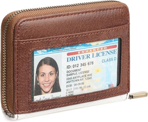 FALAN MULE Credit Card Holder Wallet RFID Blocking Leather Small Wallet for Women with Wristlet in Saudi Arabia