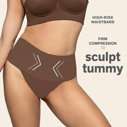 Leonisa High Tech High Waisted Sculpting Thong Panties for Women with Tummy Control in Saudi Arabia