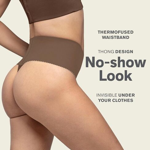 Leonisa High Tech High Waisted Sculpting Thong Panties for Women with Tummy Control in Saudi Arabia