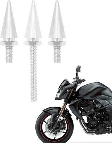 3 PCS Motorcycle Windshield Bolts, Road Glide Windshield Bolts, Windscreen Fairing Bolts Decoration, Harley Windshield Bolts, Fit for Harley Street Glide Electra Glide 2014+ (Silver) in Saudi Arabia