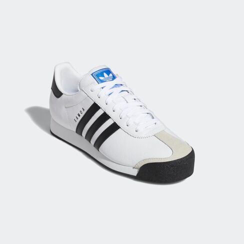 adidas Originals Men's Samoa Retro Sneaker Running Shoe, White/Black, 8.5 M US in Saudi Arabia