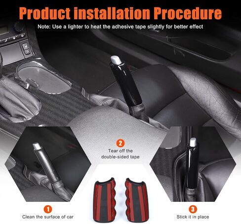 بالنسبة إلى Corvette C6 Car Handbrake Cover ABS PRAKE STRAFFRINCER CORTERATION PRAKER STORTER COVER in Saudi Arabia