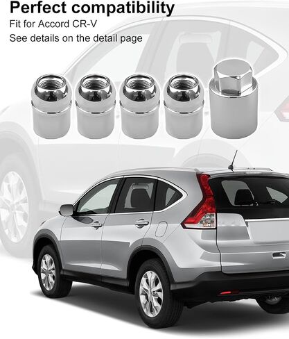 Wheel Locks Lug Nuts Fit for Honda Accord‌ 2008-2012 CR-V 2007-2013 CR-Z 2011-2013 Crosstour Insight 2010-2013 Element 2004-2011 Fit 2007-2013 Replace 08W42-SNA-101, Alloy Anti-Theft Locking Set, 4Pcs in Saudi Arabia
