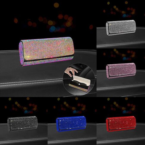 PU Sunglasses Case for Women, Bling Diamond Classic Sunglasses Case, Eyeglasses Pouch Glasses in Saudi Arabia