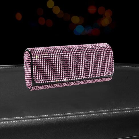 PU Sunglasses Case for Women, Bling Diamond Classic Sunglasses Case, Eyeglasses Pouch Glasses in Saudi Arabia