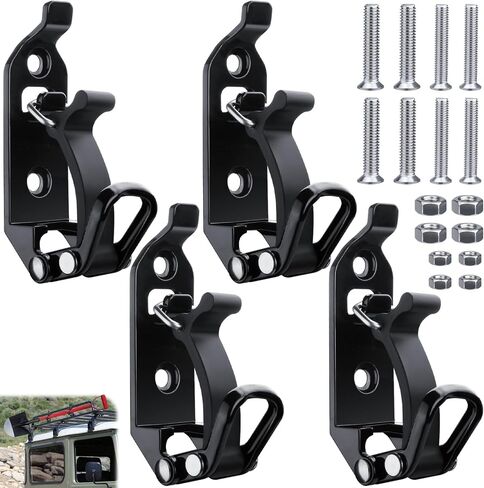 4 PCS Shovel Mount for Roof Rack, Shovel Holder Wall Mount, Metal Rubber Clamp Mounting Brackets Kit, ,Quick Release Axe Holder for Roof Rack Truck, Boats, Overlanding Gear in Saudi Arabia