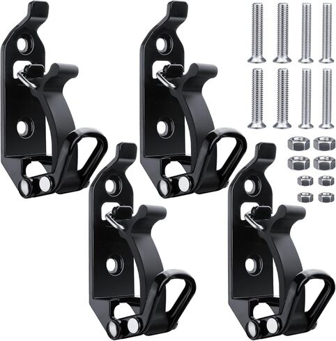 4 PCS Shovel Mount for Roof Rack, Shovel Holder Wall Mount, Metal Rubber Clamp Mounting Brackets Kit, ,Quick Release Axe Holder for Roof Rack Truck, Boats, Overlanding Gear in Saudi Arabia