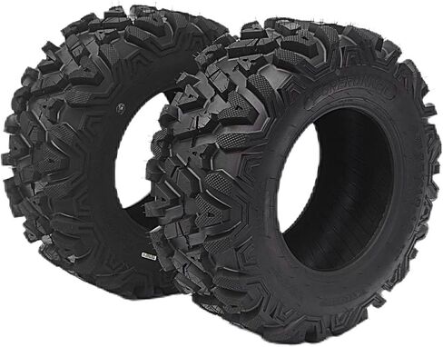 25x10-12 UTV Tires 6PR 25x10x12 High Load All-Terrain Tires TL, Set of 2 in Saudi Arabia