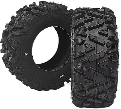 25x10-12 UTV Tires 6PR 25x10x12 High Load All-Terrain Tires TL, Set of 2 in Saudi Arabia