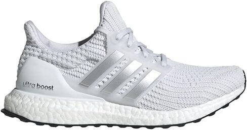 Adidas Women's Ultraboost 4.0 DNA Running Shoe, White/Silver Metallic/Black, 6 in Saudi Arabia