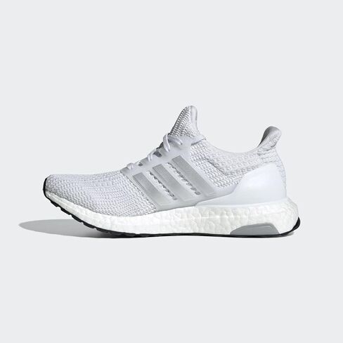 Adidas Women's Ultraboost 4.0 DNA Running Shoe, White/Silver Metallic/Black, 6 in Saudi Arabia