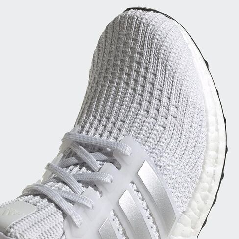 Adidas Women's Ultraboost 4.0 DNA Running Shoe, White/Silver Metallic/Black, 6 in Saudi Arabia