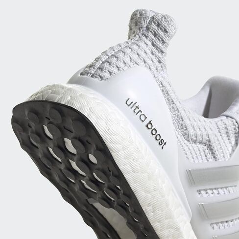 Adidas Women's Ultraboost 4.0 DNA Running Shoe, White/Silver Metallic/Black, 6 in Saudi Arabia