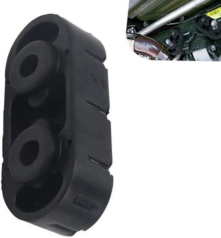 2 PCS Exhaust Muffler Hanger Insulator, Rubber Exhaust Hangers, Muffler Tailpipe Hanger Replace #15092802, Compatible with Silverado Sierra 1500 2500 3500 Yukon Tahoe Express Suburban (Black) in Kuwait