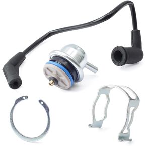 89060418 Fuel Injection Pressure Regulator with Vacuum Line Replacement for Chevrolet for Avalanche 1500 for Silverado for Buick for Cadillac for GMC for Hummer for Isuzu Replace 17113556
