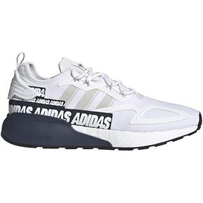 حذاء كاجوال ZX 2K Boost للرجال من adidas، أبيض-رمادي-كحلي جامعي، 7 in Saudi Arabia
