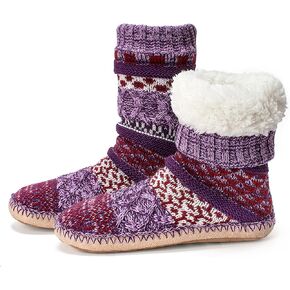 Cozylook Womens Fuzzy Slipper Socks with Grips Winter Warm Cabin Socks Non Slip, Christmas Gifts for Women Wife Mom Grandma