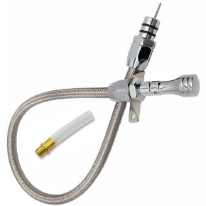 Stainless Flexible Dipstick for GM Chevy TH400 TH350 Turbo Transmission SBC BBC Firewall Mounted