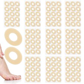 150pcs Corn Pads for Toes Self-Adhesive Corn Removers for Toes Soft Latex Foam Foot Callus Pads for Men Women (Large Oval)