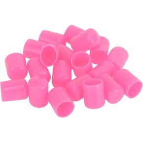 Wheel Lug Nut Bolt Cylindrical Shape Exterior Rims Tire Nut Screws Dust Cap Cover Nut Protection Pink 20pcs 21mm PVC