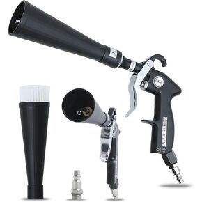 Car Dry Cleaning Gun – High Pressure Car Detailing Air Blower Gun with Nozzle, Vortex Cleaning Gun for Car Interior, Powerful Air Blow Out Tool for Car Dryer, Auto Detailing