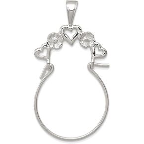 Bonyak Jewelry Sterling Silver Heart Charm حامل أنيق