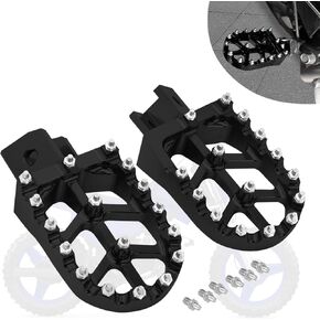 Dirt Bike Foot Pegs,CNC 7075 Aluminum footpegs Pedal Rest for PW50 1981-2024/PW80 1983-2006/Y-ZINGER 1985-2001 - Blue
