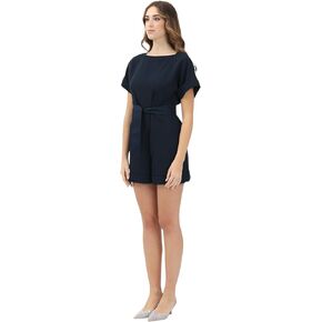 Armani Exchange Womens Limited Edition Blue Edition Jumpsuit مع التعادل