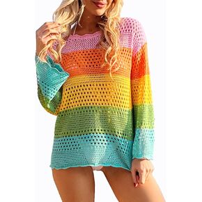 COSTER CORCHET CORCHET COVERUP 2025 Summer Hollow Out Beach Bikini Suit Suit Tost Up Tunic Top Facalts Tirts in Kuwait