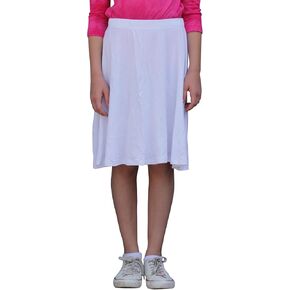 Kosher Casual Modest Kids Big Girl's Knee Lene Full A-Line Skert