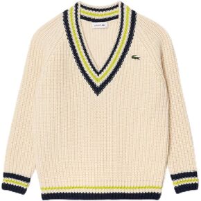 Lacoste Women's V-Neck Pullover Sweater