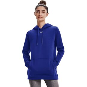 Under Armour Women's Hustle Fleece Hoodie , Team Kelly Green (305)/White , Medium in Saudi Arabia