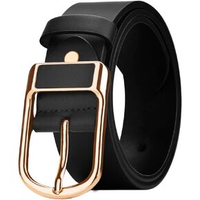 Men's Genuine Leather Belt, 100% Handmade Leather, Classic Fashion Design, Suitable for Work, Business and Leisure