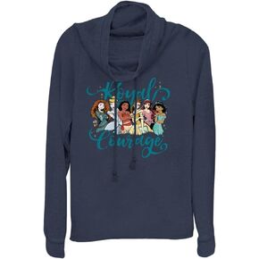 Disney Princesses Royal Courage Women's Cowl Neck Long Sleeve Knit Top