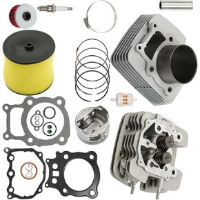 Cylinder Head Piston Kit Replacement for Honda Rancher 350 TRX350 2000 2001-2006 Replacement for 12251-HN5-671 12191-HN5-670