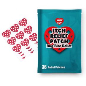 Fabric Heart Bug Bite Relief Patches