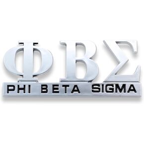 Phi Beta Sigma Chrome Cut Out Tag Car Tag