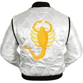 Souvenir Jacket - Mens Scorpion Logo Drive Satin Bomber Jacket - Ryan Gosling Drive Jacket