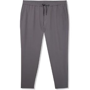 BOSS Men's Tapered Fit Cuffed Trousers in Technical Sport Fabric
