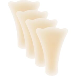 4-Pack Camel Toe Concealer Cover Silicone Camel-Not Underwear for Women Panty Liners Reusable Anti Camel Toe Insert Pads Self-Adhesive Cameltoe Hider for Yoga Bikini Gym Leggings - Nude