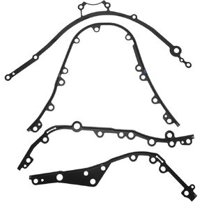 Timing Cover Gasket for Porsche Cayenne 2010-2018 Long-lasting Sealing Engine Timing Cover Gasket No.94810112720/94810113020 Metal 1 Pcs